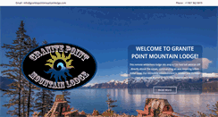 Desktop Screenshot of granitepointmountainlodge.com